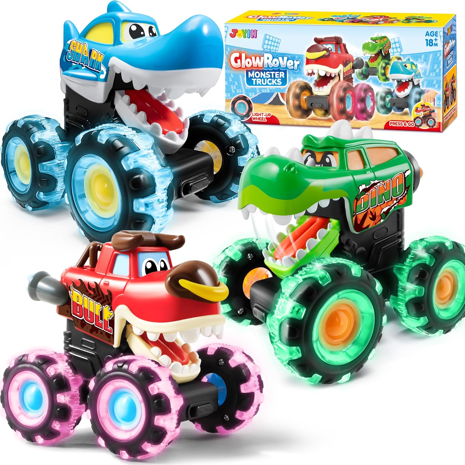 Monstera - JOYFY Paquete de 3 Camionetas Monstruo