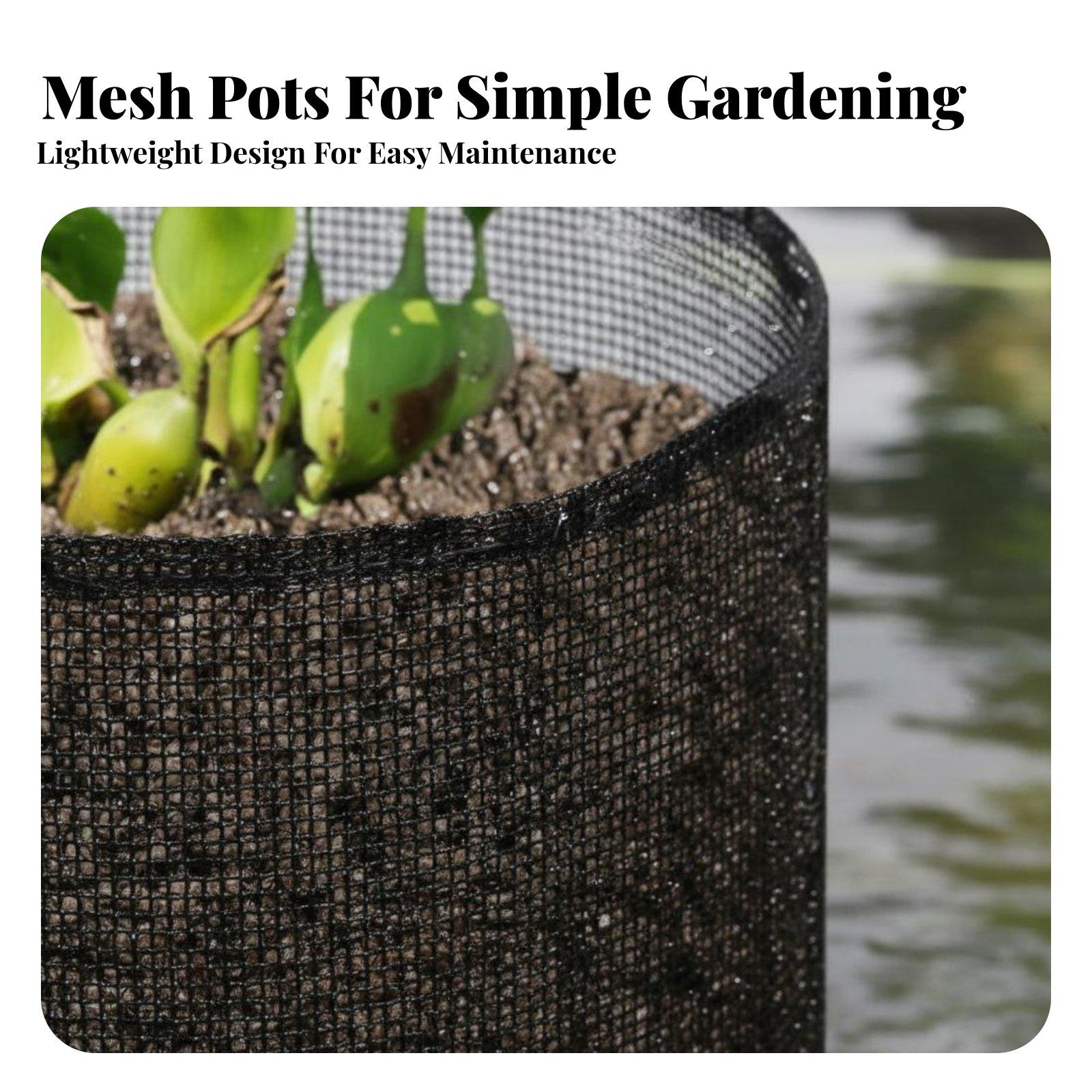Plant Pot - Juego de 4 Macetas de Malla