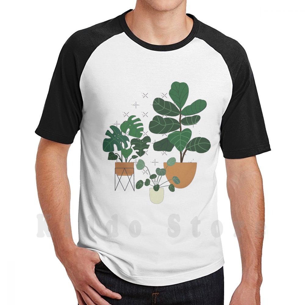 Fiddle Leaf Fig - Camiseta de algodón para hombre con