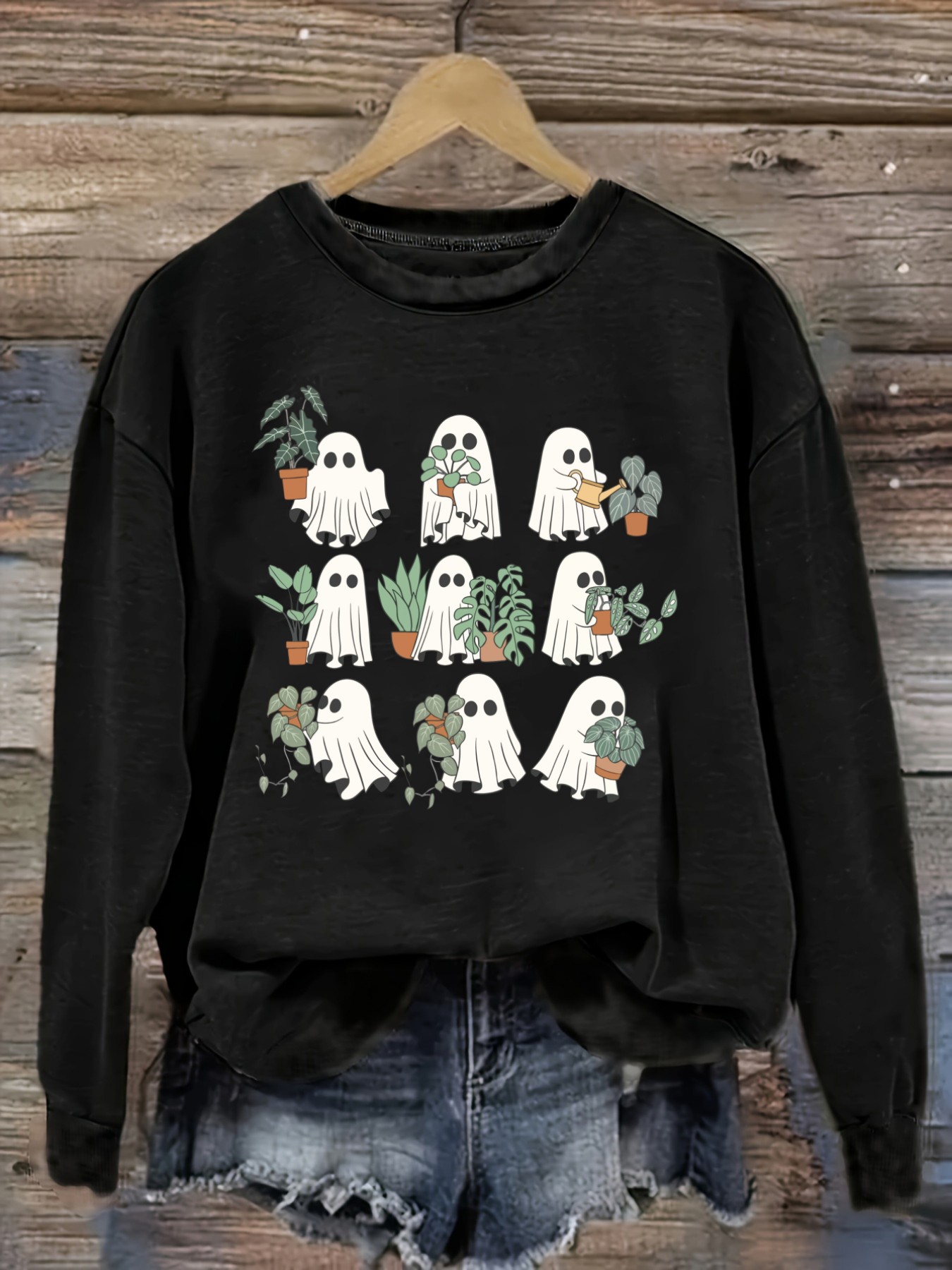 Plant Pot - Camiseta Casual de Manga Larga con