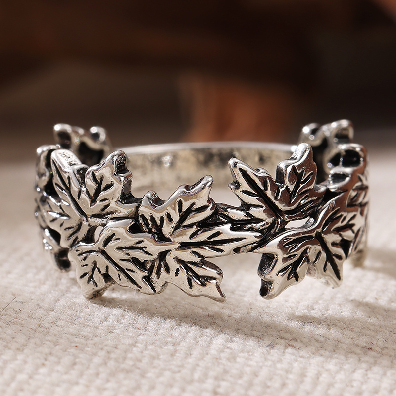 Anillo de moda para mujer, con - Fiddle Leaf Fig reseña y precio