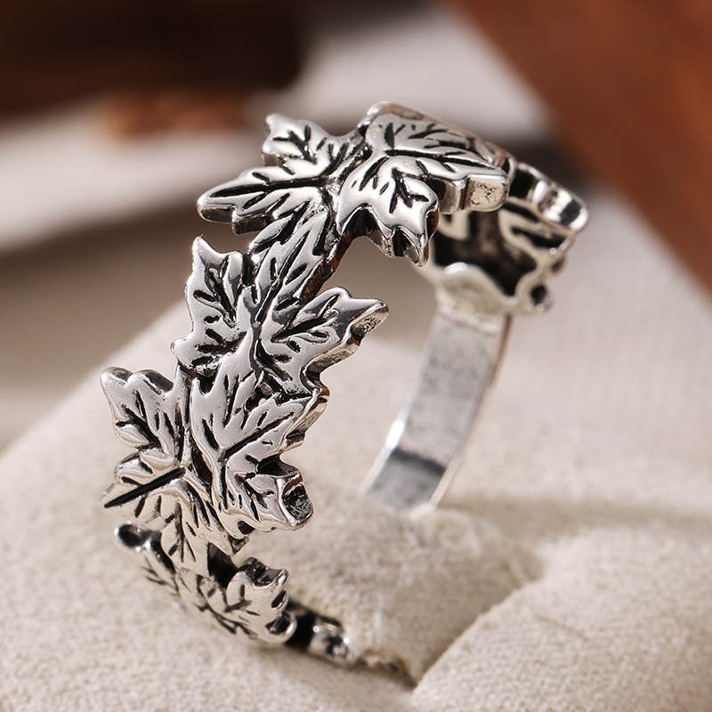 Anillo de moda para mujer, con - Fiddle Leaf Fig reseña y precio