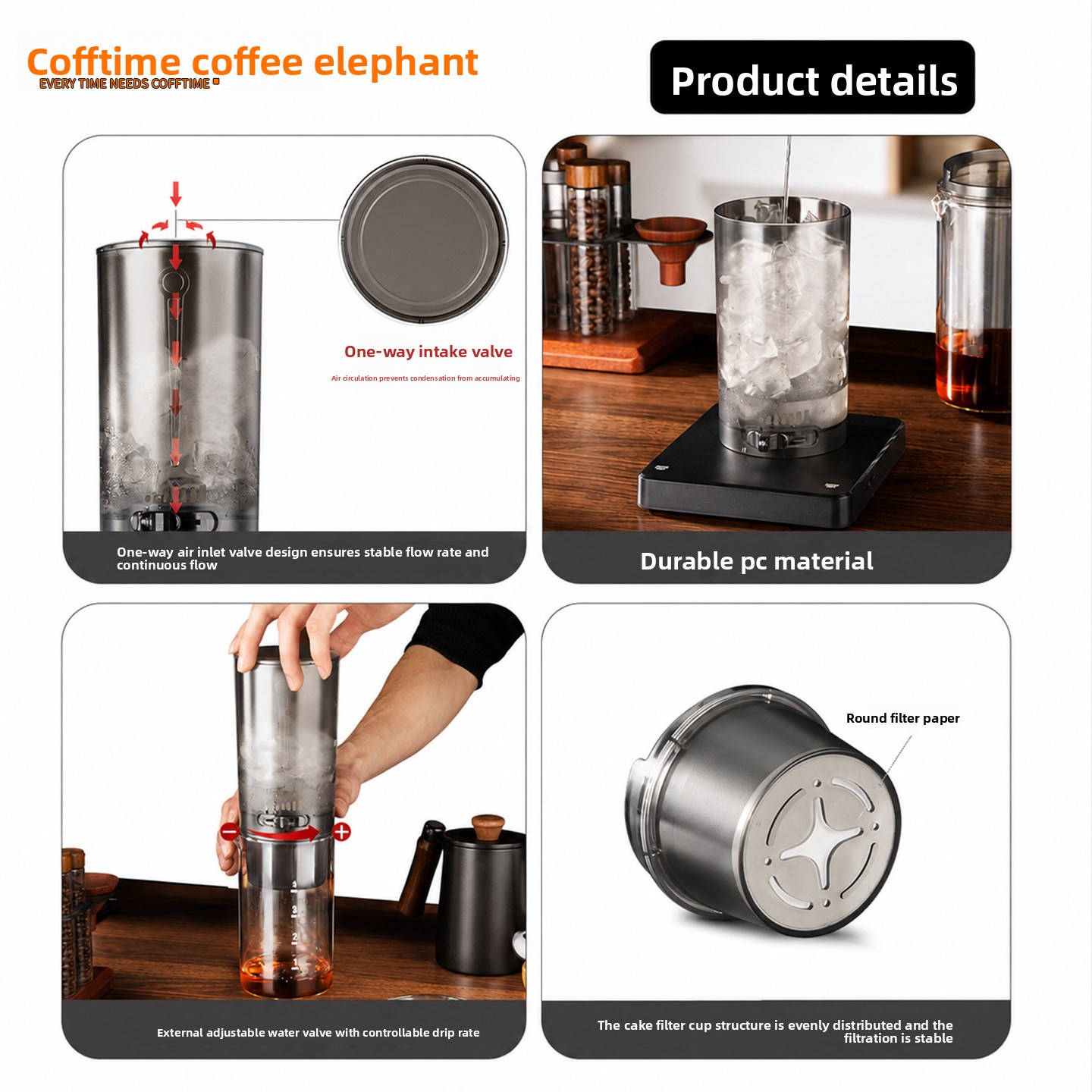 Cafetera de 450 ml para prepar - Pothos reseña y precio