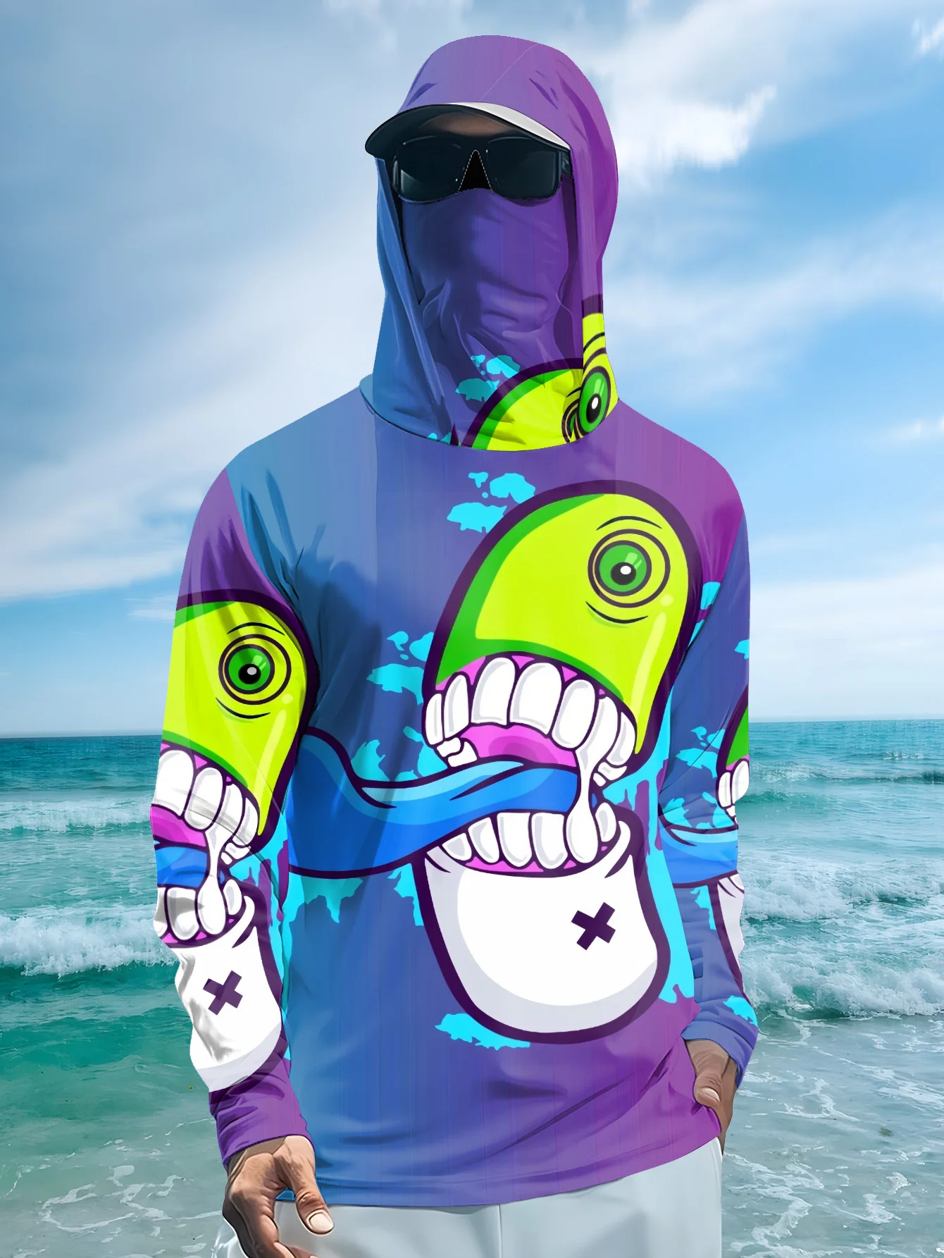 Sudadera con capucha de pesca  - Monstera reseña y precio