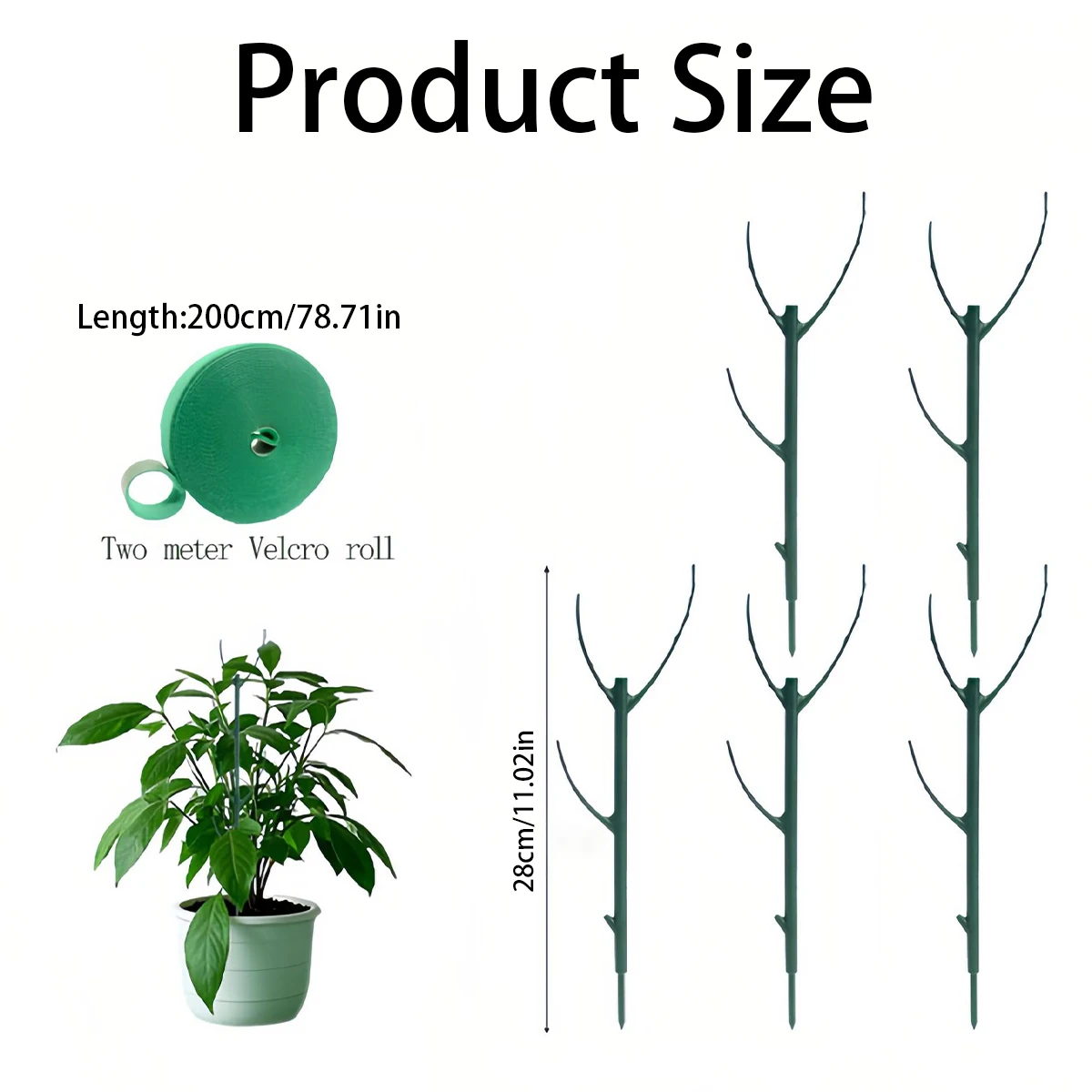 Juego de 6 soportes para plant - Plant Support Stake reseña y precio