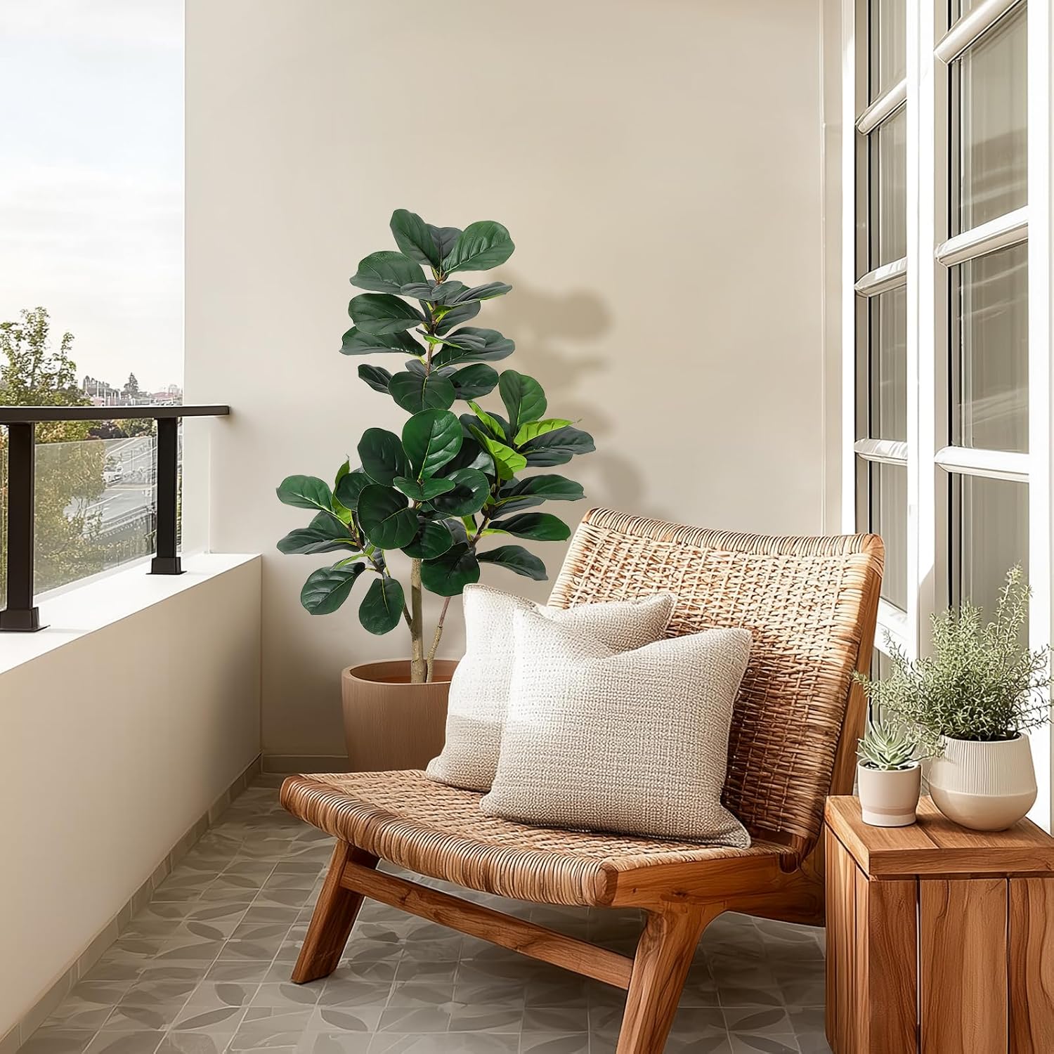 Árbol artificial de higuera de - Fiddle Leaf Fig reseña y precio