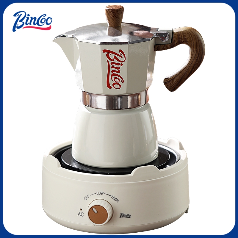 Bincoo Moka Pot y Estufa Eléct - Pothos reseña y precio