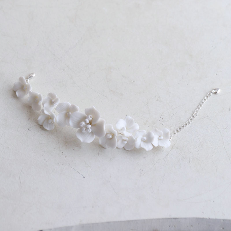 Pulsera nupcial de flores de p - Snake Plant Ceramic reseña y precio