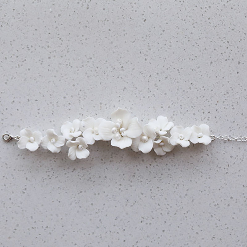Pulsera nupcial de flores de p - Snake Plant Ceramic reseña y precio