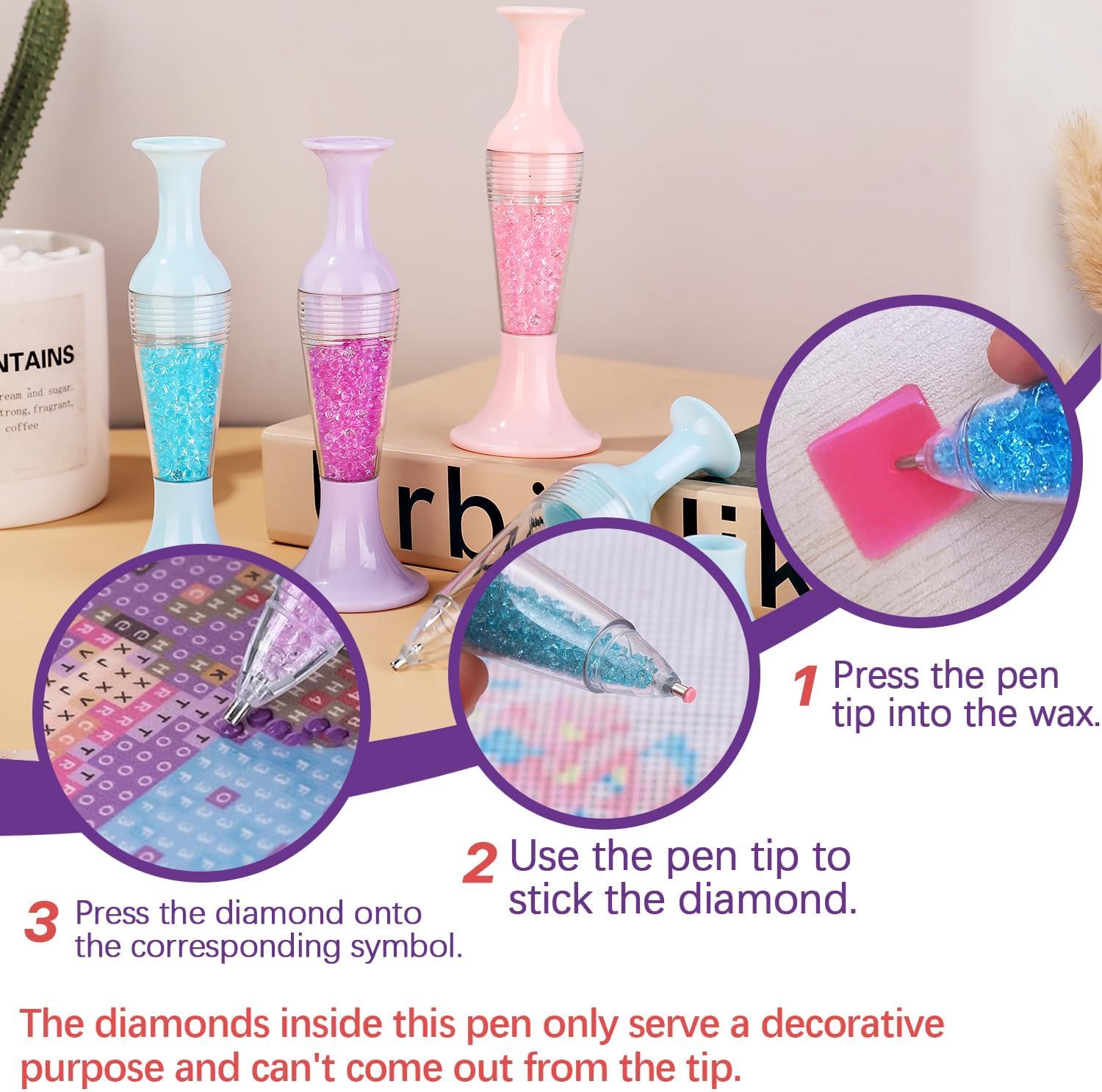 3 bolígrafos de diamante para  - Pothos reseña y precio
