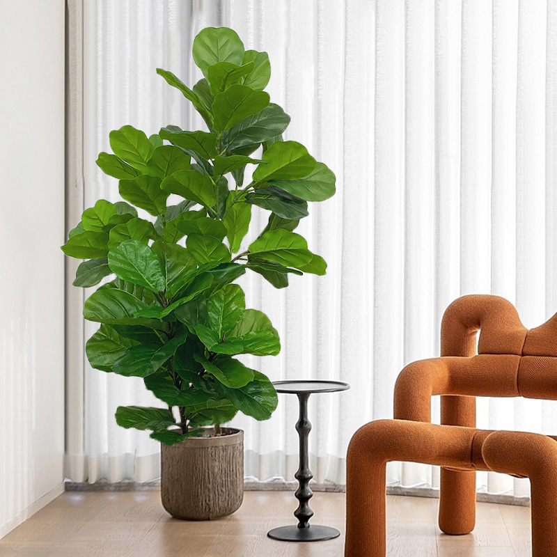 Árbol de Ficus Artificial de 2 - Fiddle Leaf Fig reseña y precio