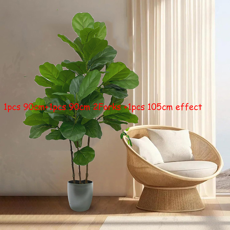 Árbol de Ficus Artificial de 2 - Fiddle Leaf Fig reseña y precio